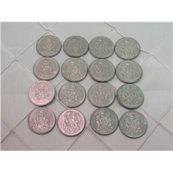 16 x 50 Cent Coins