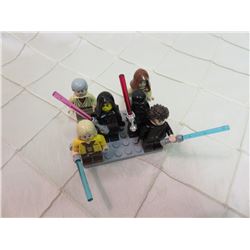 Lego Minifigures Star Wars Luke, Obi Wan, Anakin, Darth Vader