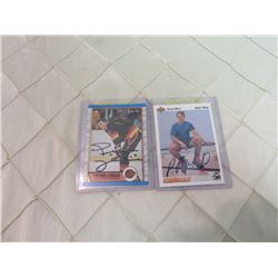 Trevor Linden/Pavel Bure Signed Hockey Cards