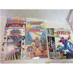 Superpower Series 1,2,4,5 (Fine), Master of the Universe 1,3 (VF), Hawkeye 1-4 (F-VG)
