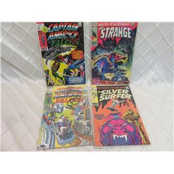 Silver Age Captain America, Dr Strange, Silver Surfer Comics