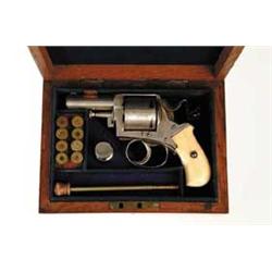 CASED BRITISH BULLDOG REVOLVER
