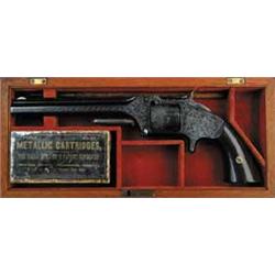 CASED ENGRAVED SMITH & WESSON NO. 2 ARMY REVOLVER