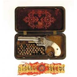 ENGRAVED PRESENTATION SMITH & WESSON 1ST MODEL 3RD ISSUE REVOLVER