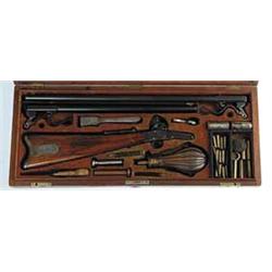 CASED MAYNARD FIRST MODEL RIFLE SHOTGUN SET