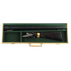 *FRANCOTTE HIGH-GRADE SIDEPLATE DOUBLE BARREL SHOTGUN