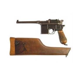 *1896 MAUSER BROOMHANDLE PISTOL WITH STOCK