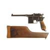 Image 1 : *1896 MAUSER BROOMHANDLE PISTOL WITH STOCK