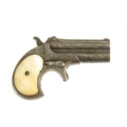 REMINGTON ENGRAVED OVER UNDER POCKET DERINGER