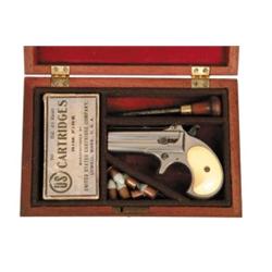 CASED REMINGTON TYPE I LATE PRODUCTION SUPERPOSED DERRINGER