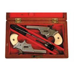 CASED PAIR OF BALLARD DERINGERS