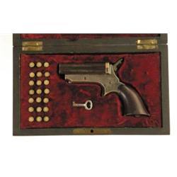 CASED SHARPS MODEL 1C FOUR BARREL PISTOL