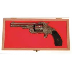 ENGRAVED SMITH & WESSON BABY RUSSIAN REVOLVER