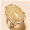 Image 1 : Golden Rutile RING Solid Sterling Silver