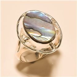 Abalone Shell RING Solid Sterling Silver