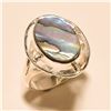 Image 1 : Abalone Shell RING Solid Sterling Silver