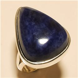 Sodalite RING Solid Sterling Silver