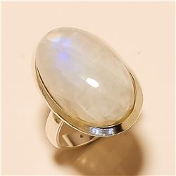 Moonstone RING Solid Sterling Silver