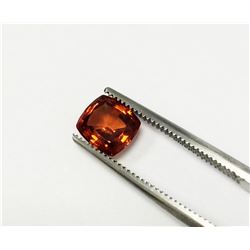 2ct Cushion Cut Natural Malaya Garnet
