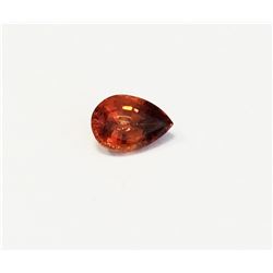 1.85ct 1.60ct Pear Shape Natural Malaya Garnet