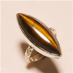 Tiger Eye RING Solid Sterling Silver