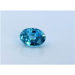 1.47ct Oval Shape blue Zircon