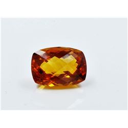 9.39ct Emerald Shape mandarin Citrine