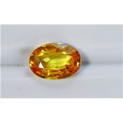 2.01ct Oval Cut Treated Natural Ceylon Yellow Sapphire