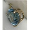 Image 1 : #2-10K YELLOW GOLD BLUE TOPAZ PENDANT