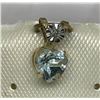 Image 1 : #10-10K YELLOW GOLD BLUE TOPAZ & DIAMOND