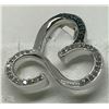 Image 1 : #12-STERLING SILVER DIAMOND PENDANT W/