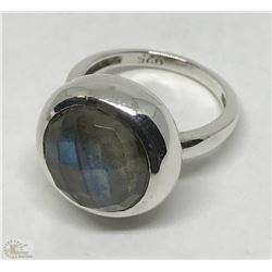 #14-STERLING SILVER LABRADORITE RING