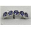 Image 1 : #16-STERLING SILVER TANZANITE RING