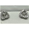 Image 1 : #33-STERLING SILVER DIAMOND EARRINGS