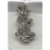 Image 1 : #45-STERLING SILVER DIAMOND SWIRL STYLE PENDANT