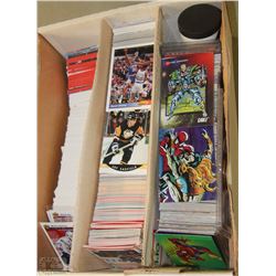 LOT OF MARVEL TRADING CARDS, HOCKEY CARDS, MARVEL