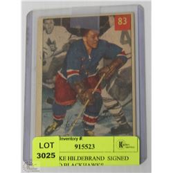1954-54 IKE HILDEBRAND  CHICAGO BLACKHAWKS