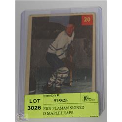 1953-54 FERN FLAMAN TORONTO MAPLE LEAFS