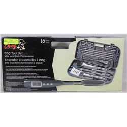 MASTER CHEF BBQ TOOL SET & MEAT FORK THERMOMETER