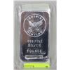 Image 1 : 1 OUNCE FINE SILVER (.999) BAR
