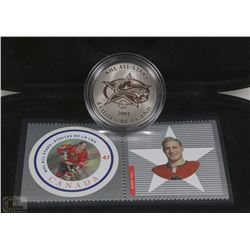 NHL ALL STARS 2001 STAMP & MEDALLION SET - BOBBY