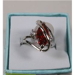 10kt WHITE GOLD FILLED/PLATED LADIES RING SZ 7