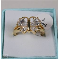 10kt GOLD FILLED/PLATED LADIES RING SZ 7