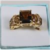 Image 1 : 10kt GOLD FILLED/PLATED LADIES RING SZ 8