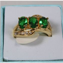 10kt GOLD FILLED/PLATED LADIES RING SZ 8