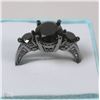 Image 1 : LADIES BLACK ON BLACK RING SZ 9