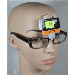 PAIR OF NEW FOSTER GRANT SEEING GLASSES +1.75
