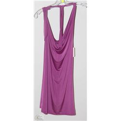 BACKLESS PURPLE  SHORT FORM FITTING DRESS