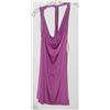 Image 1 : BACKLESS PURPLE  SHORT FORM FITTING DRESS