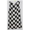 Image 1 : SLEEVELESS CHECKER BOARD PATTERN DRESS SIZE XL